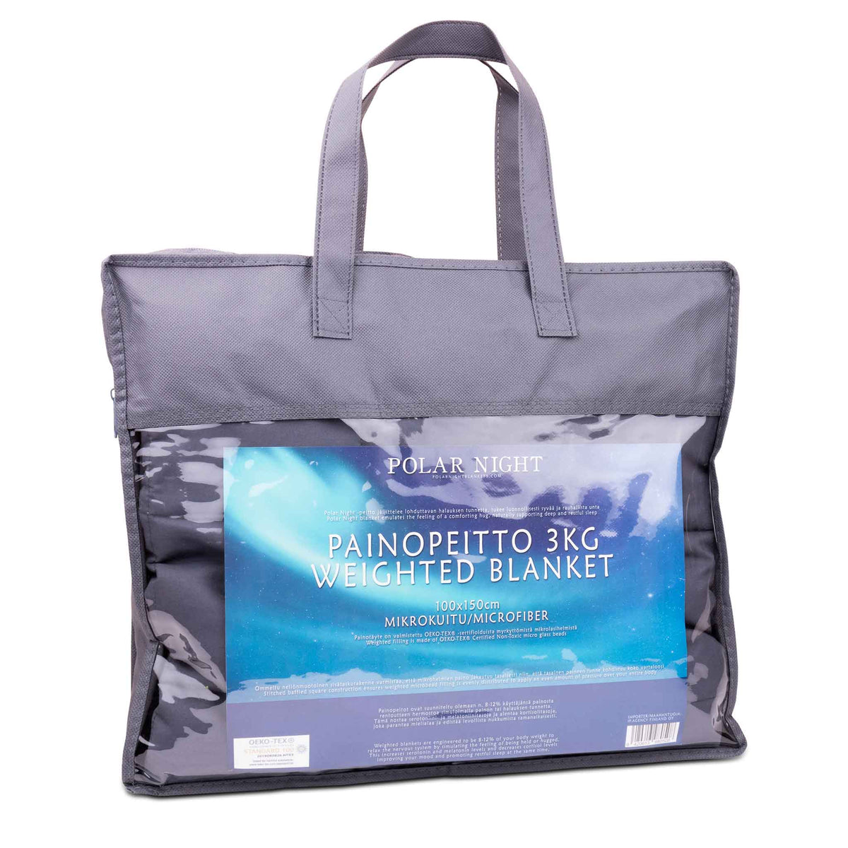 Polar Night barns tyngdtäcke 3-5kg, 100x150cm, mikrofiber